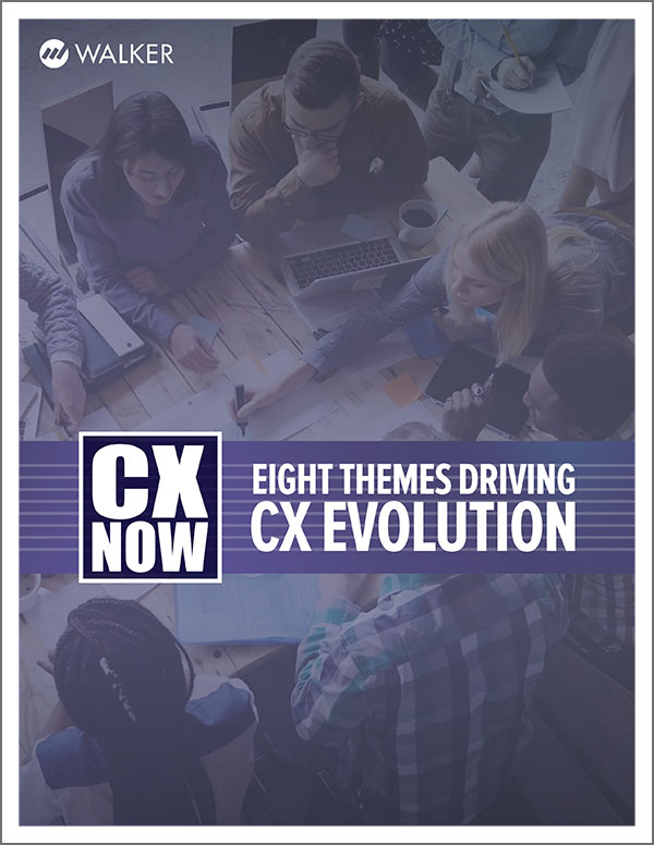 Cover for CX Now: Eight Themes Driving CX Evolution